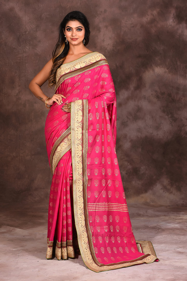 Pink Designer Silk Saree - Keya Seth Exclusive