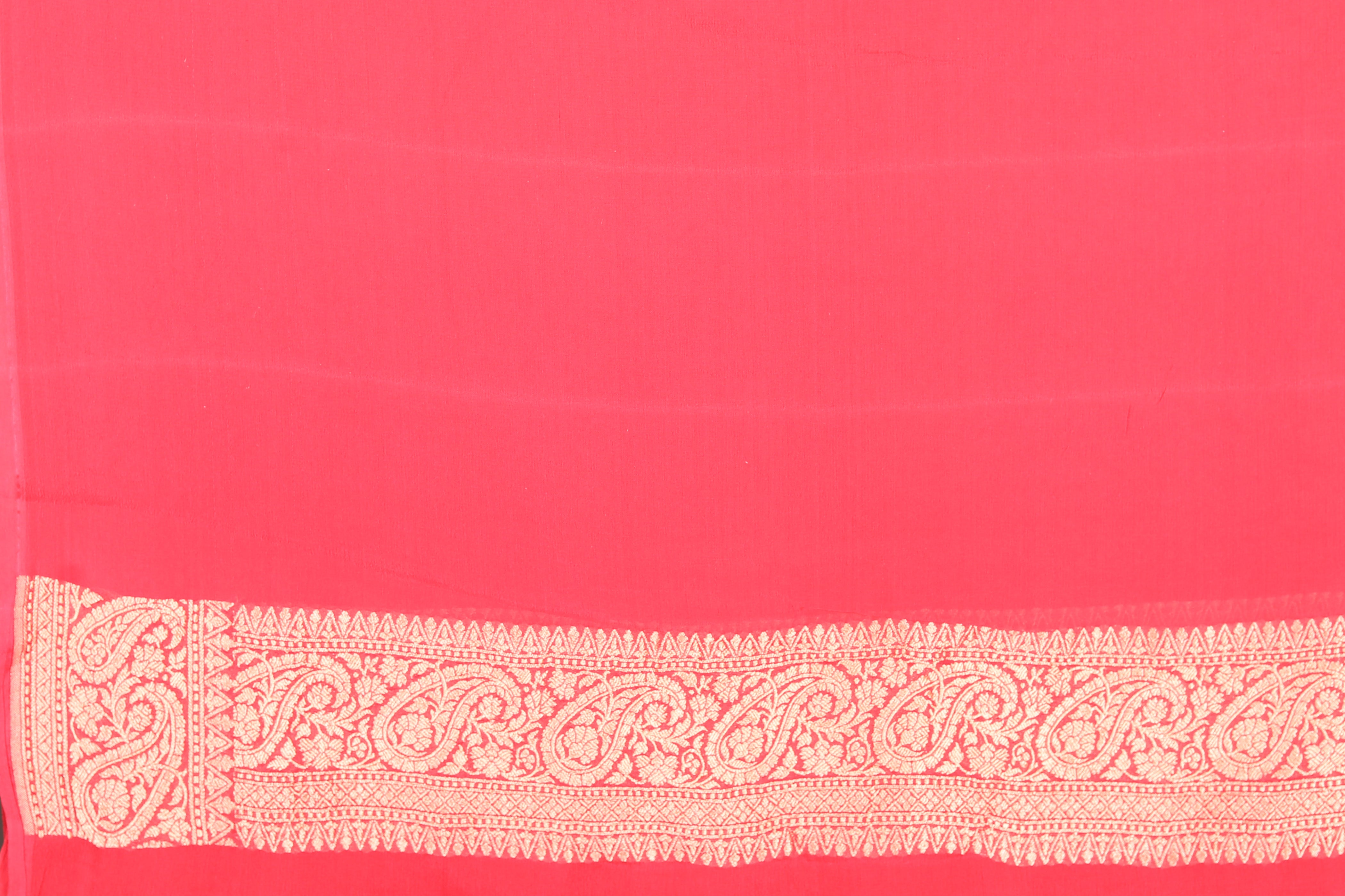 Red Pure Khaddi Saree - Keya Seth Exclusive