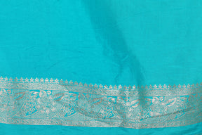 Rama Green Blended Khaddi Saree - Keya Seth Exclusive
