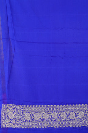 Royal Blue Pure Khaddi Saree - Keya Seth Exclusive