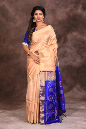 Offwhite Pure Silk Saree - Keya Seth Exclusive