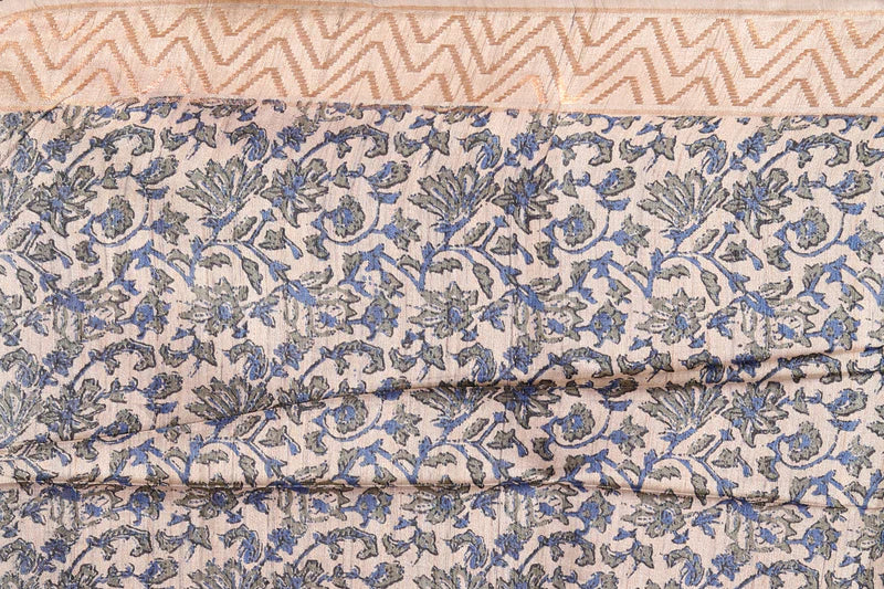 Light Green Pure Tussar Saree - Keya Seth Exclusive