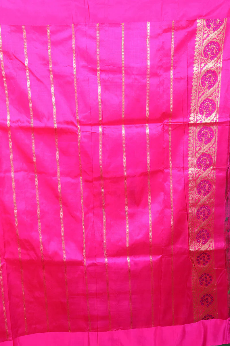 Sea Green Pure Katan Saree - Keya Seth Exclusive