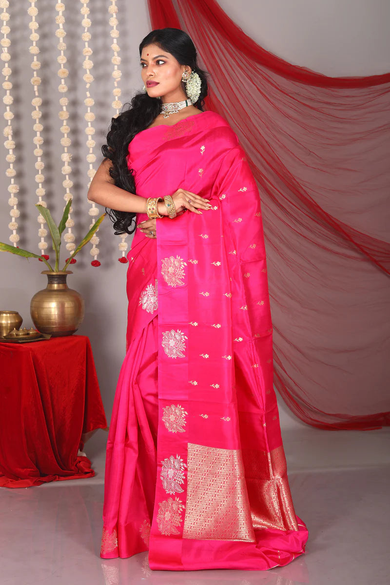 Rani Pure Tussar Saree - Keya Seth Exclusive