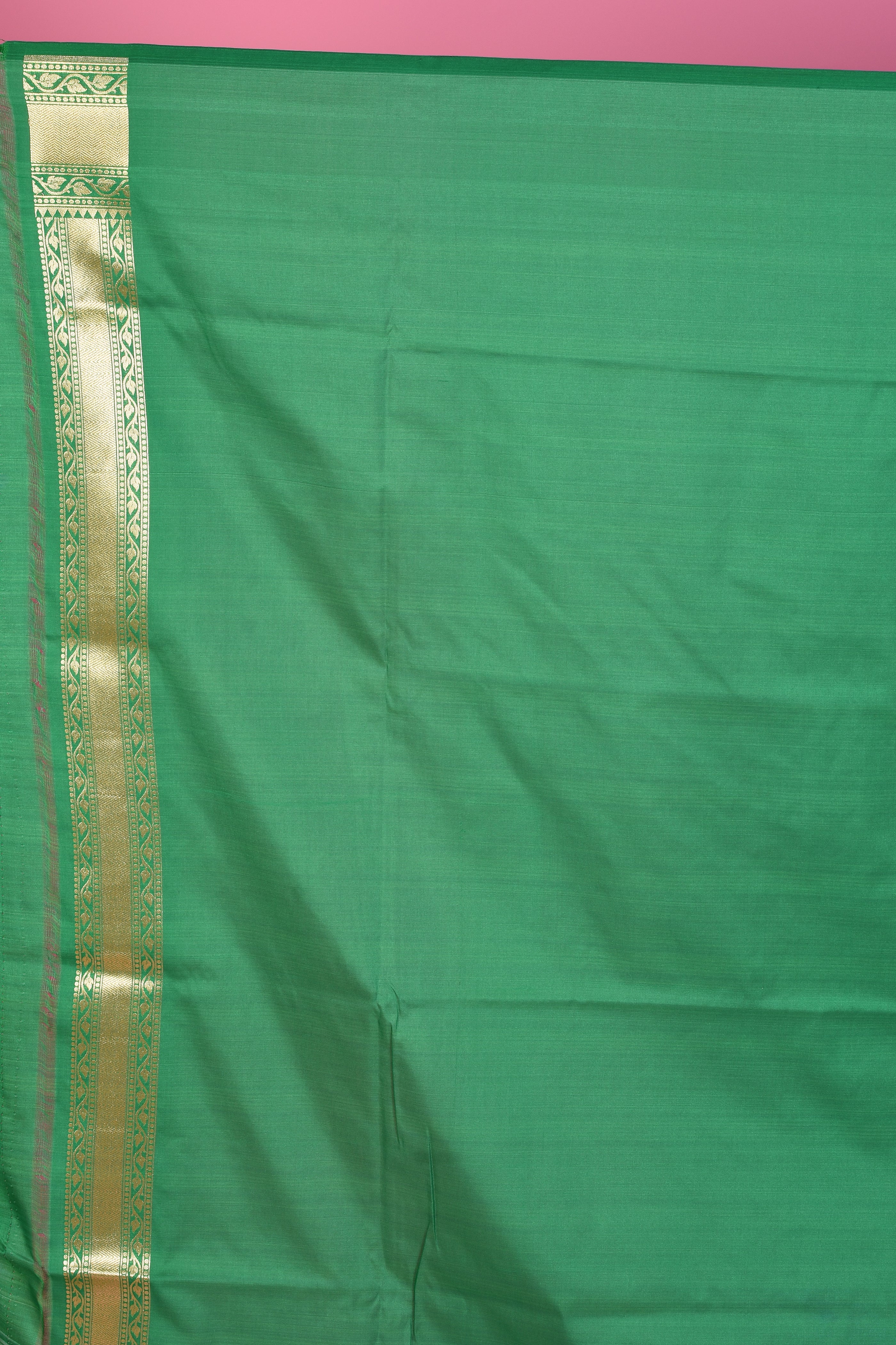 Red & Green Half & Half Blended Katan Silk Saree - Keya Seth Exclusive