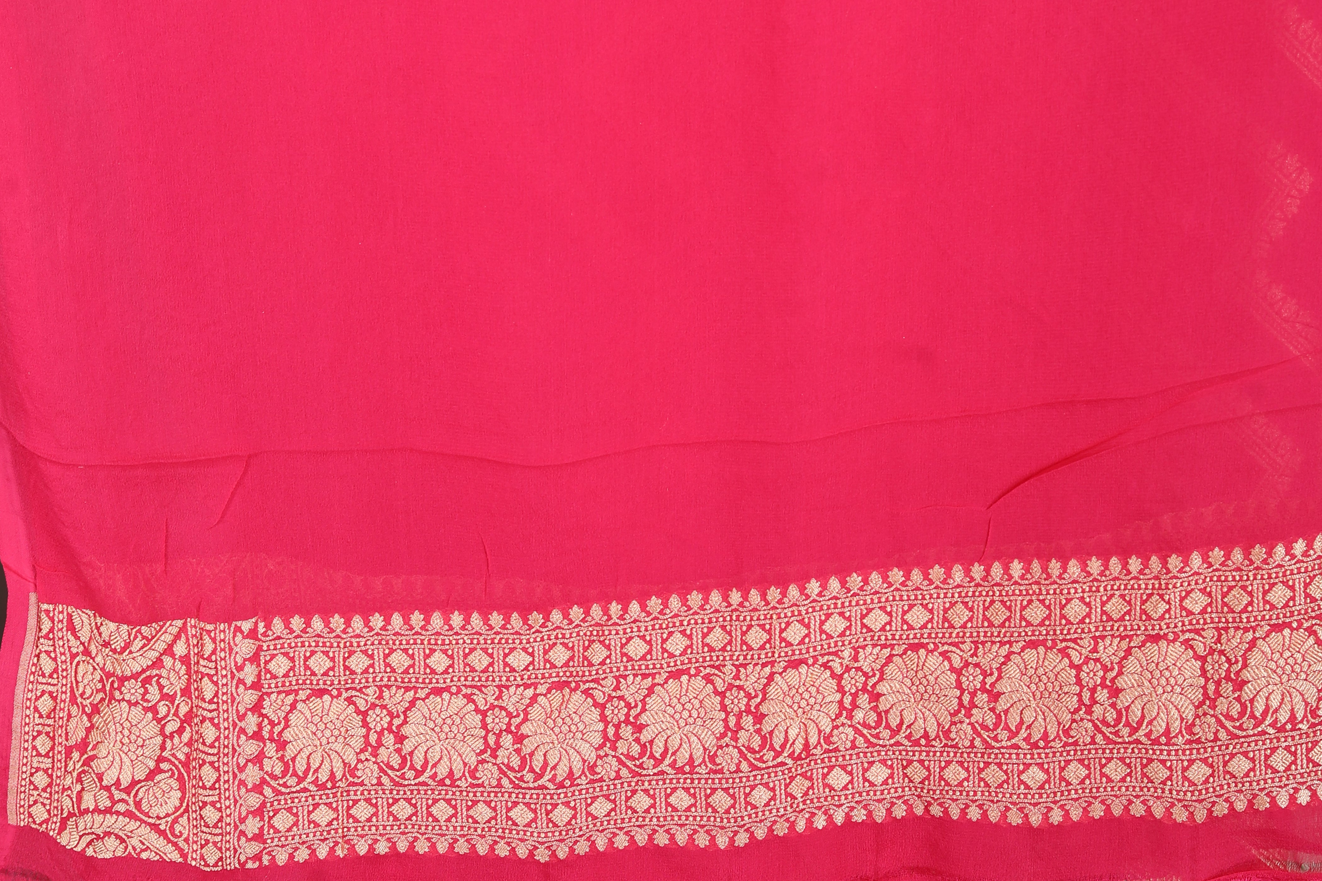Pink Pure Khaddi Saree - Keya Seth Exclusive