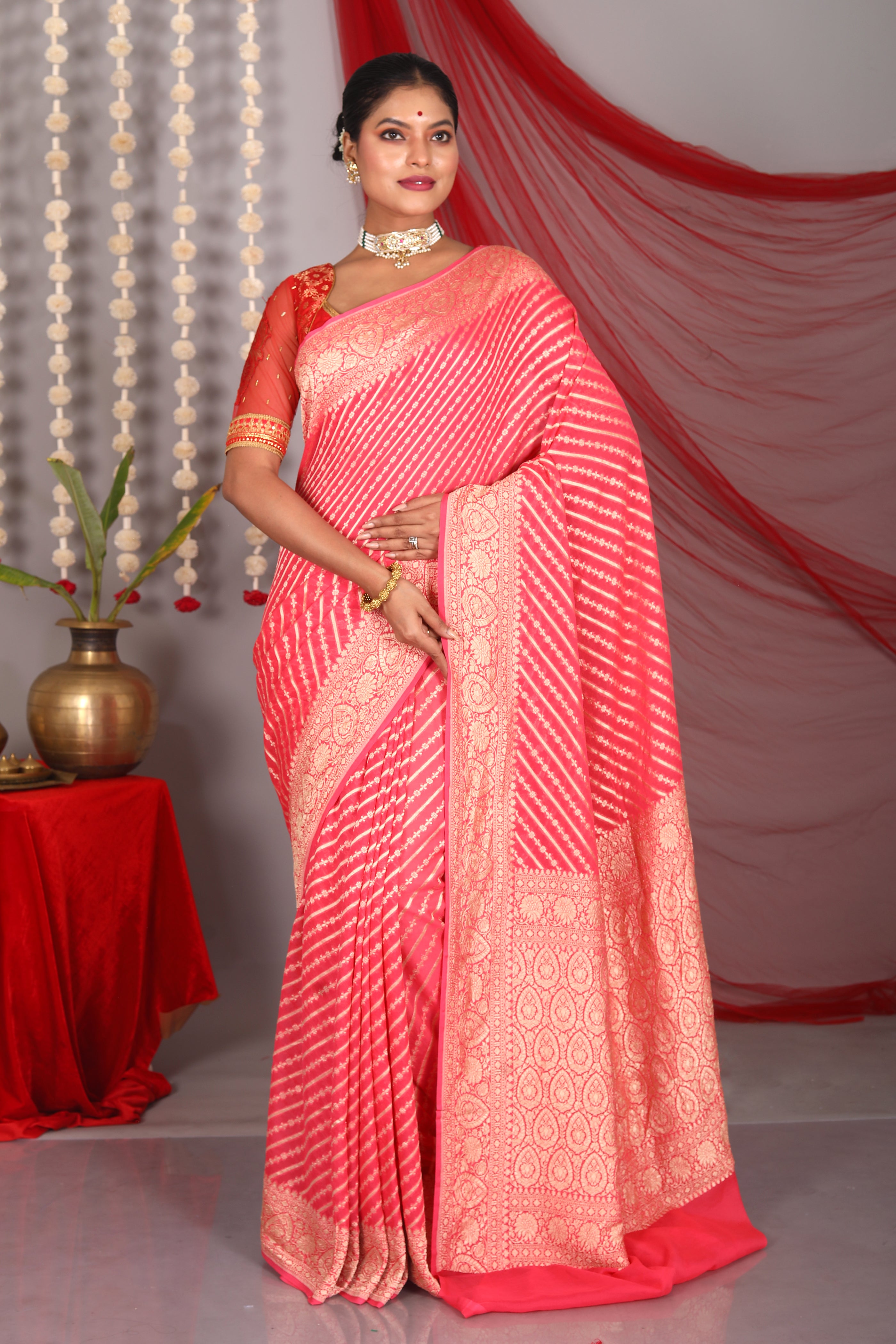 Rani Pure Khaddi Saree - Keya Seth Exclusive