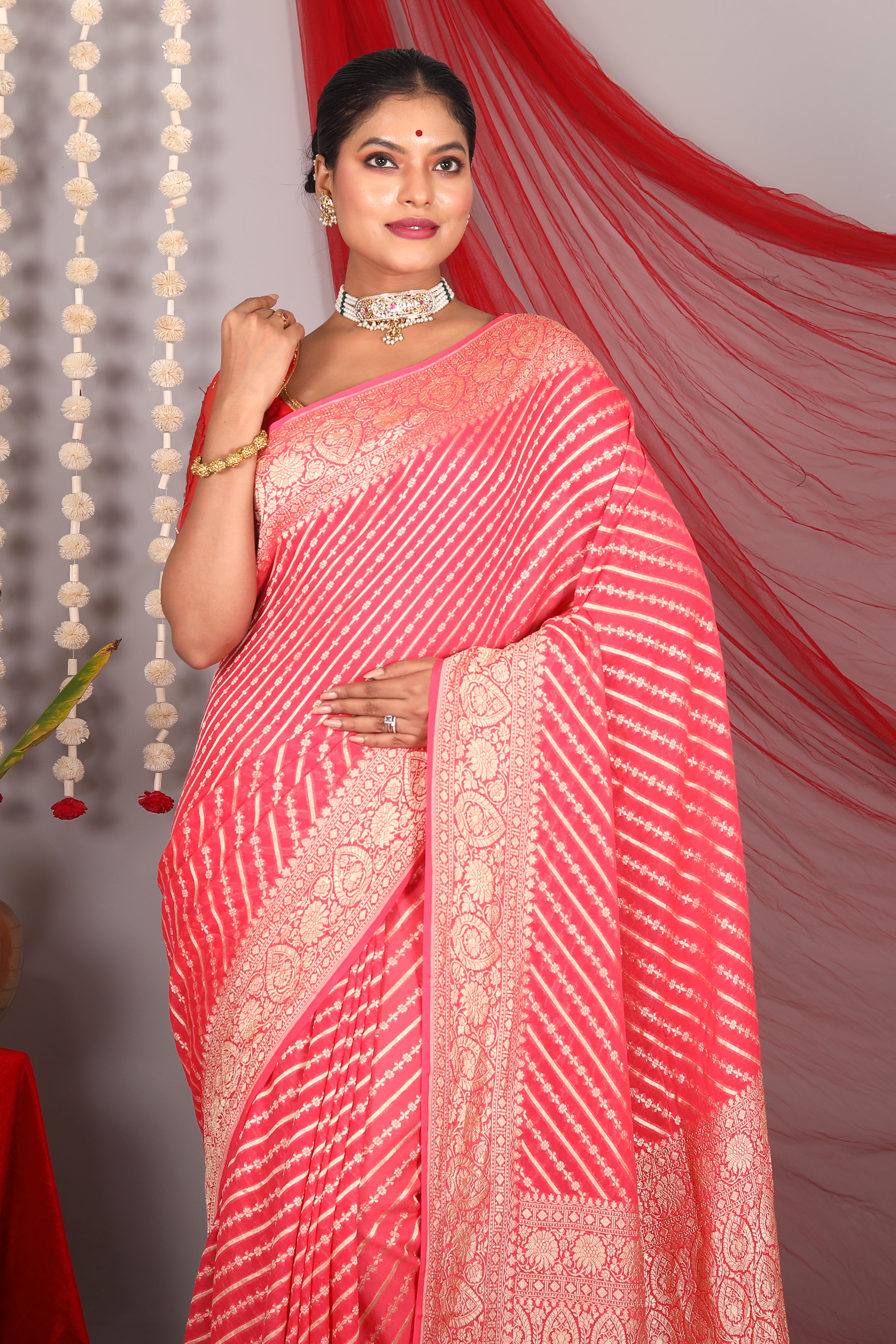 Rani Pure Khaddi Saree - Keya Seth Exclusive