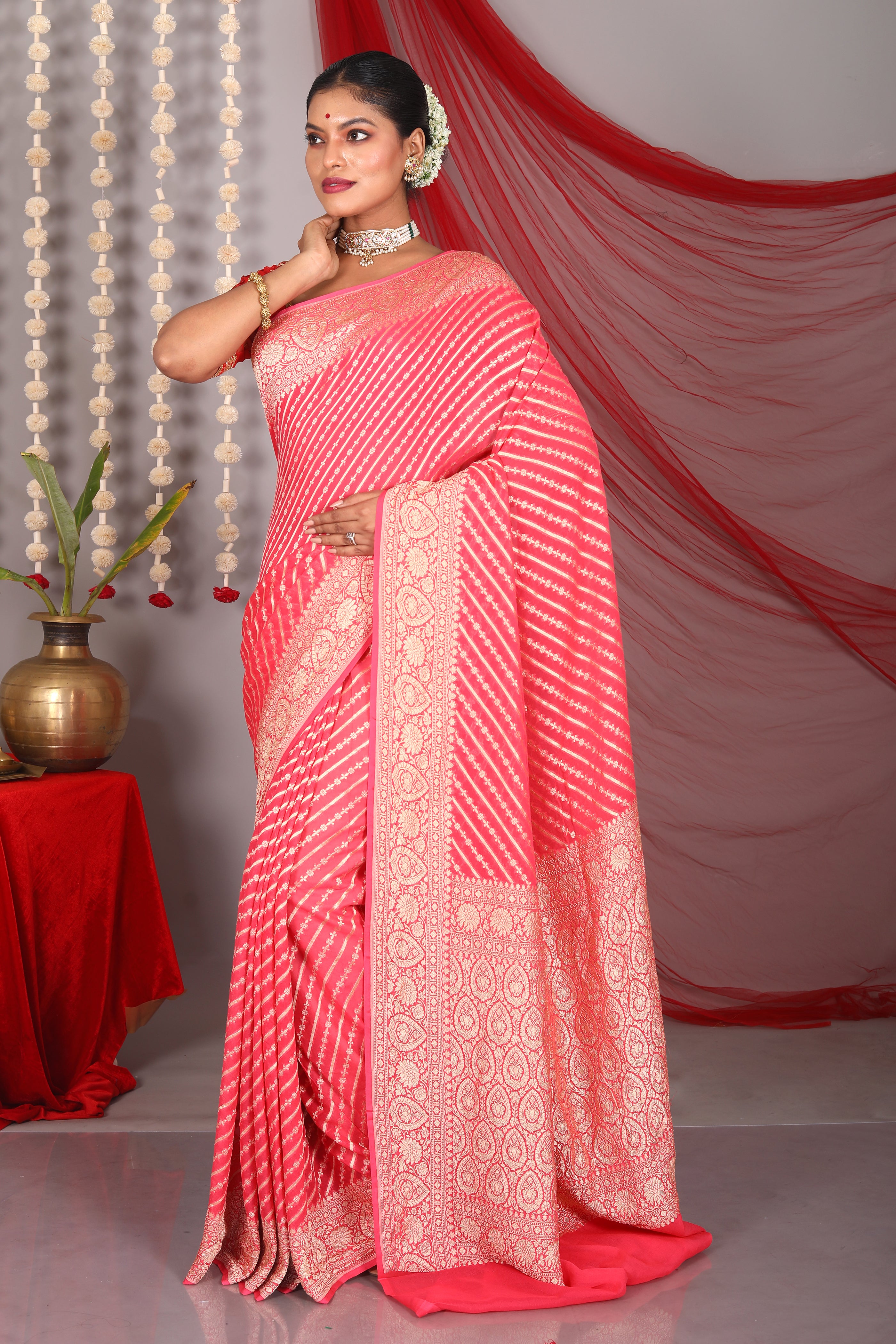 Rani Pure Khaddi Saree - Keya Seth Exclusive