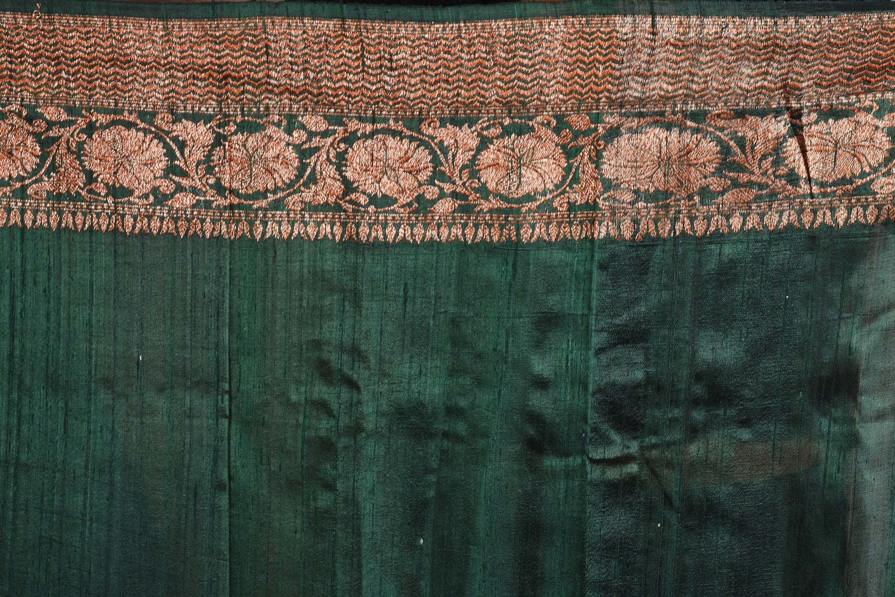 Deep Green Silk Saree - Keya Seth Exclusive