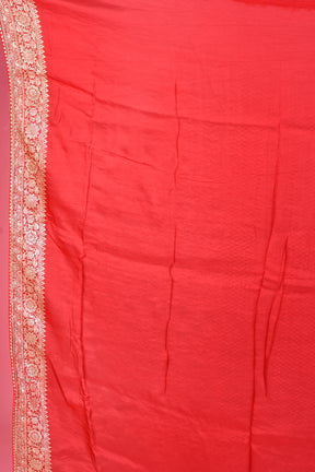 Designer Red Khaddi Saree - Keya Seth Exclusive