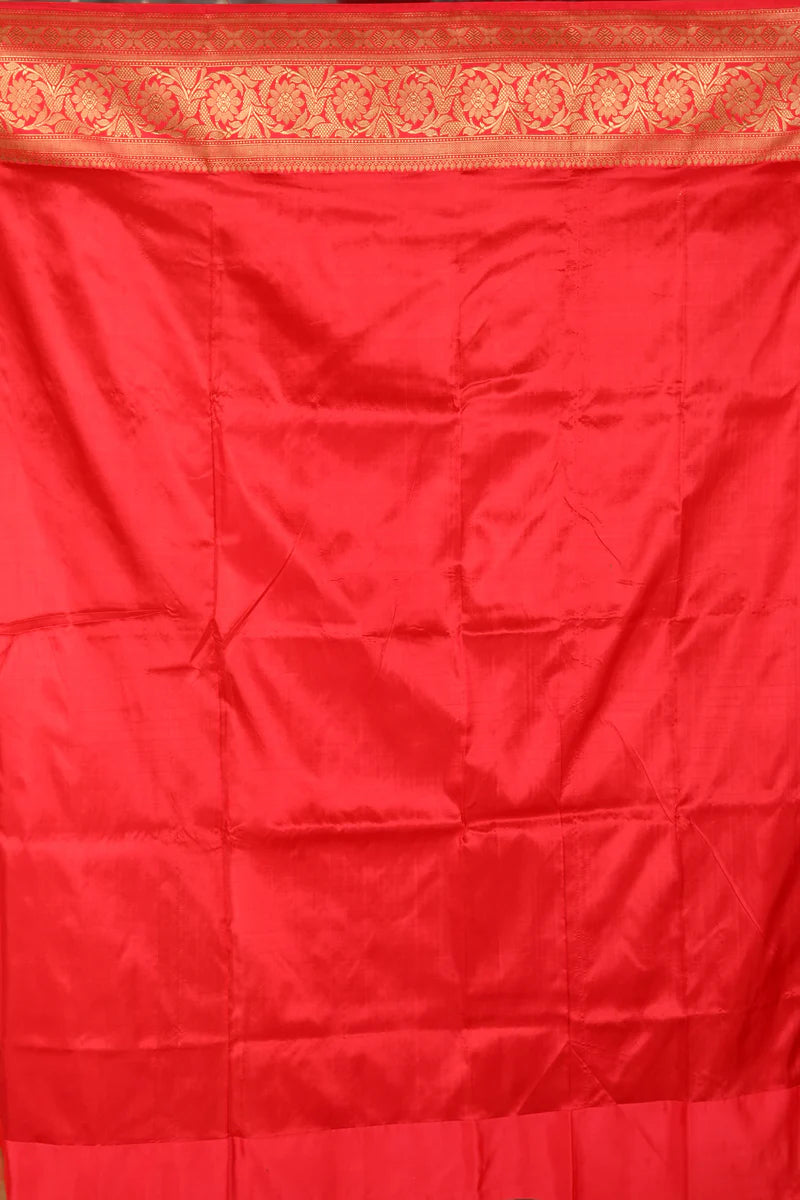 Beige Pure Katan Saree - Keya Seth Exclusive