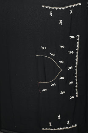 Black Blended Georgette Silk