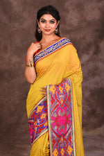 Load image into Gallery viewer, Yellow Handloom Silk Saree - Keya Seth Exclusive
