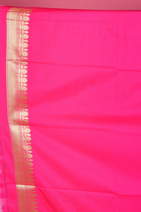 Borderless Grey Blended Silk Saree - Keya Seth Exclusive