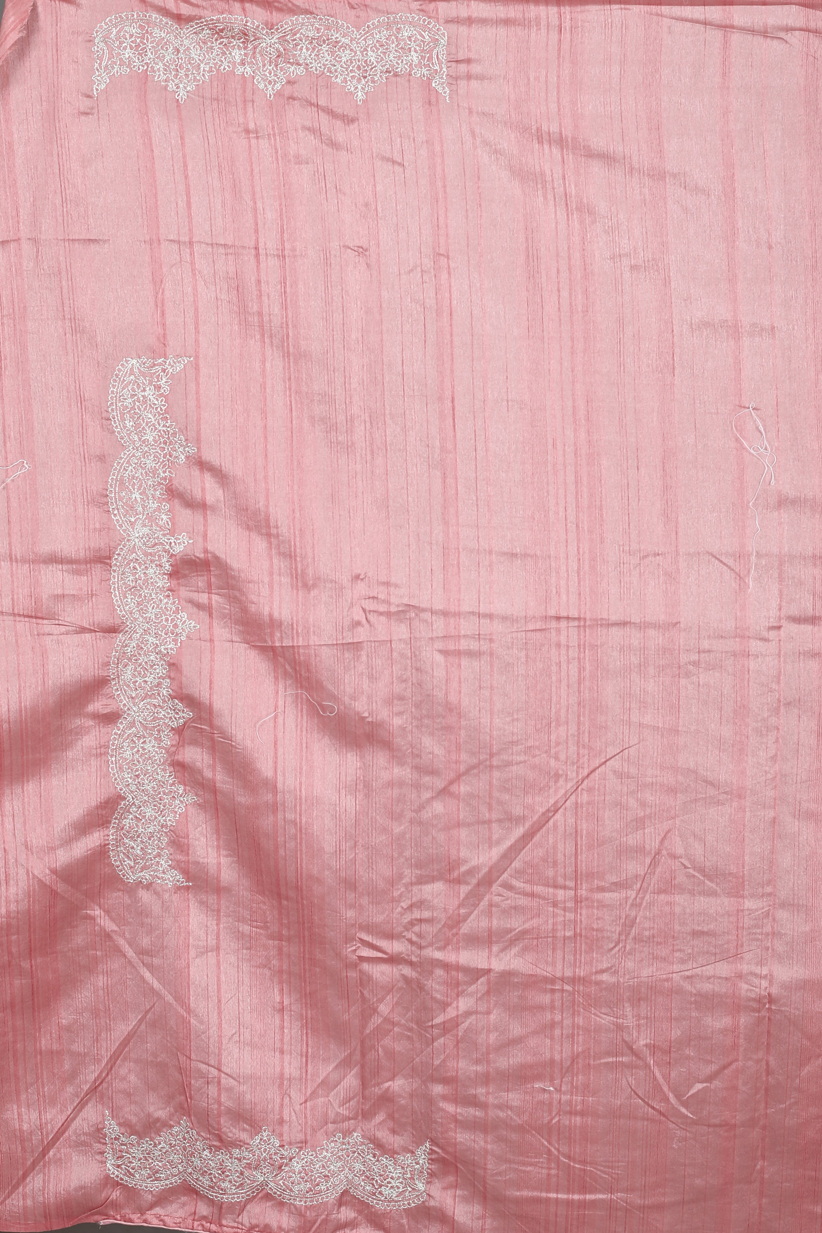 Pink Blended Satin Silk Saree