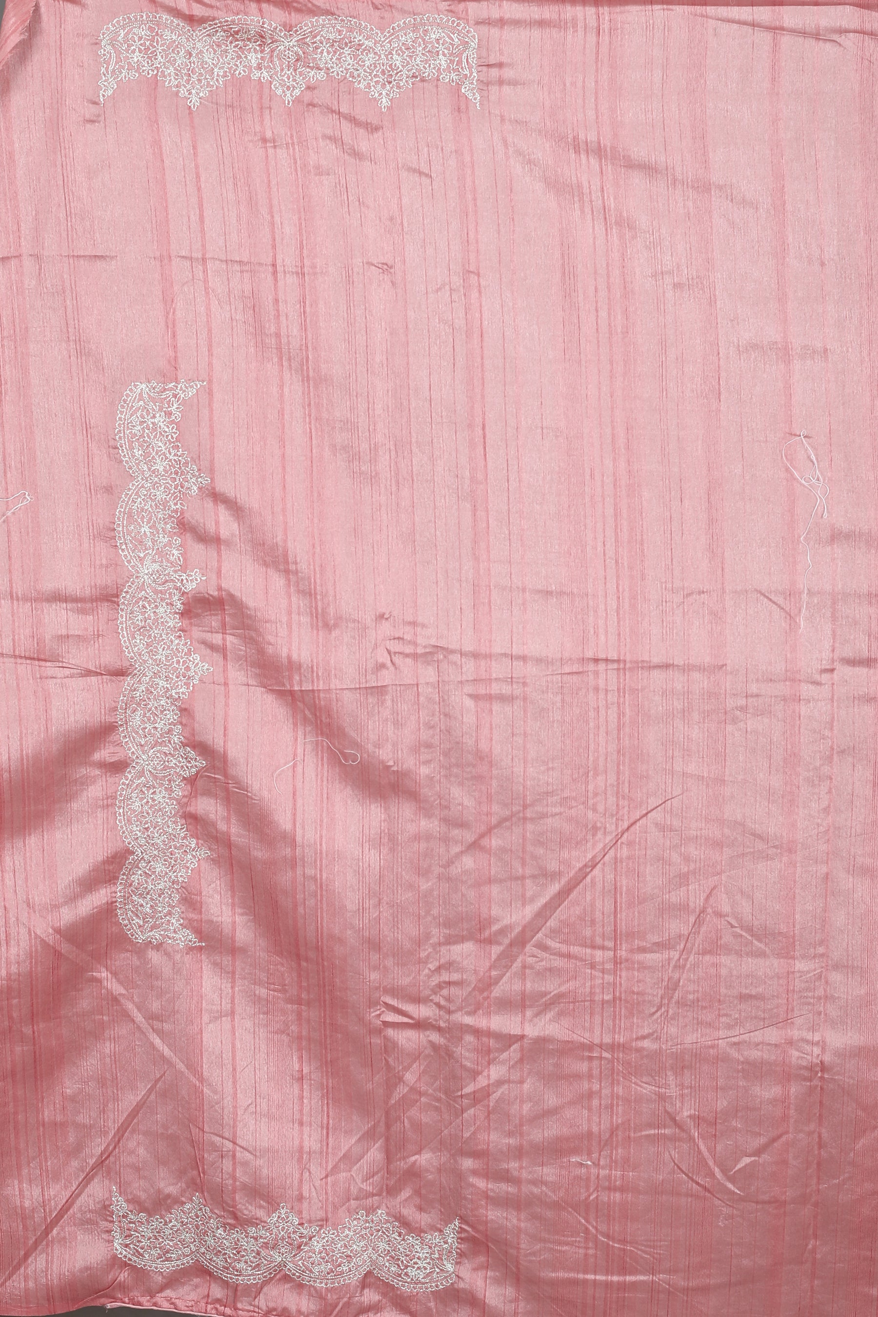 Pink Blended Satin Silk Saree