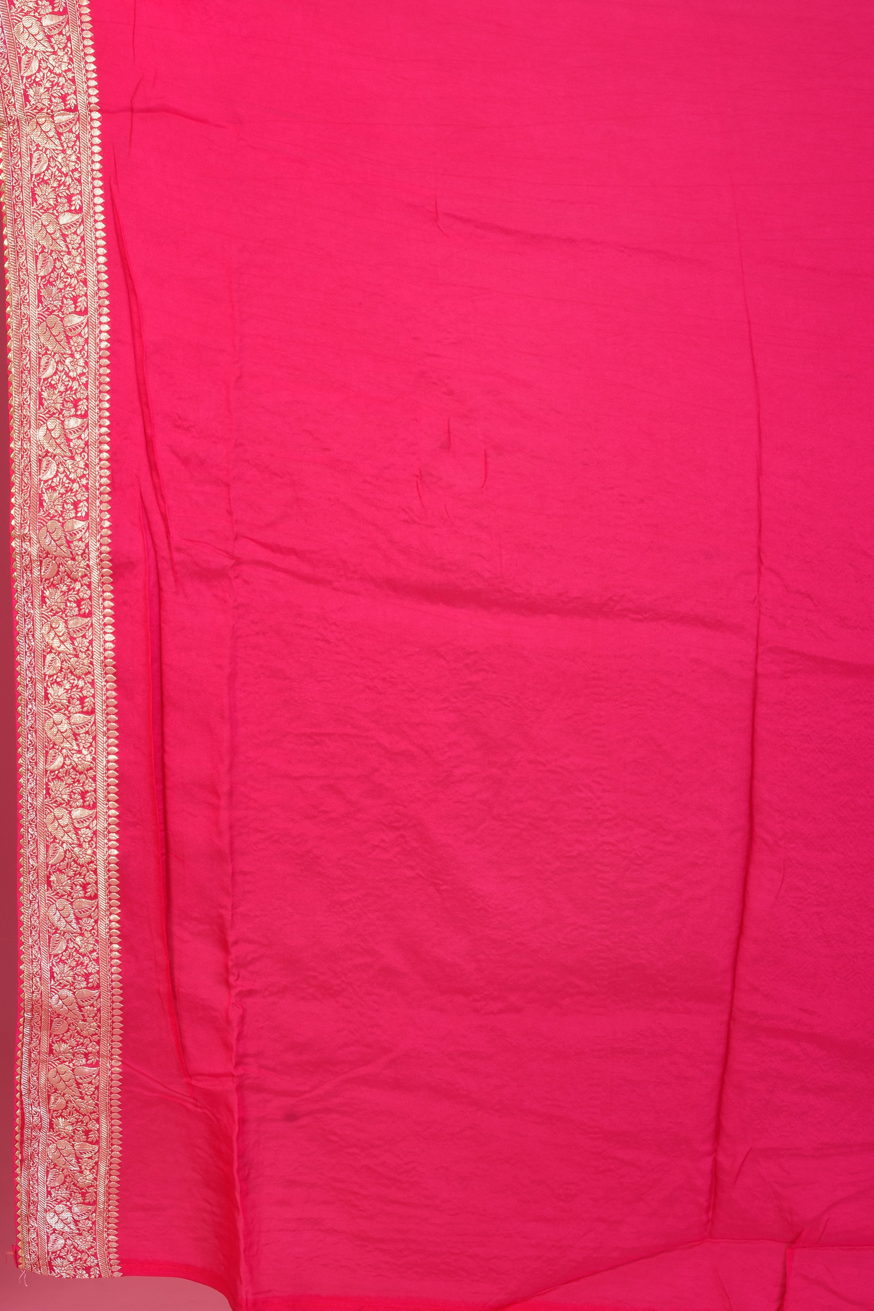 Designer Pink Georgette Khaddi Saree with Jal Work - Keya Seth Exclusive