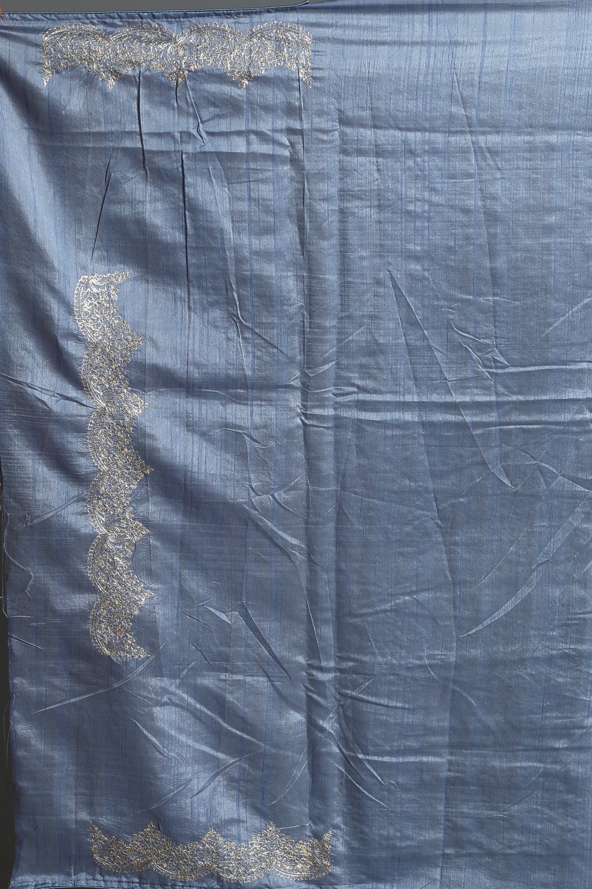 Blue Blended Organza Saree