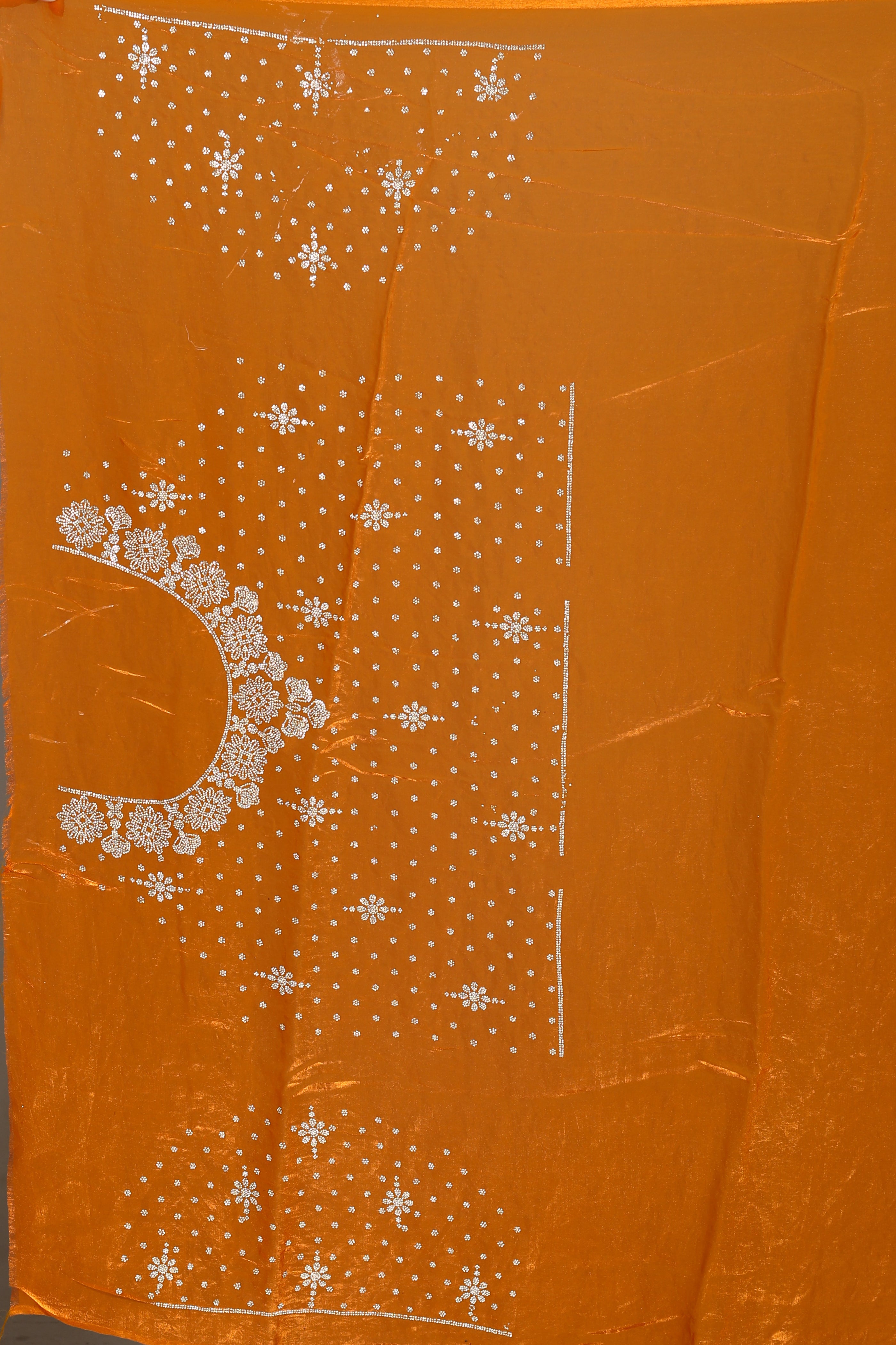 Mustard Blended Georgette Saree