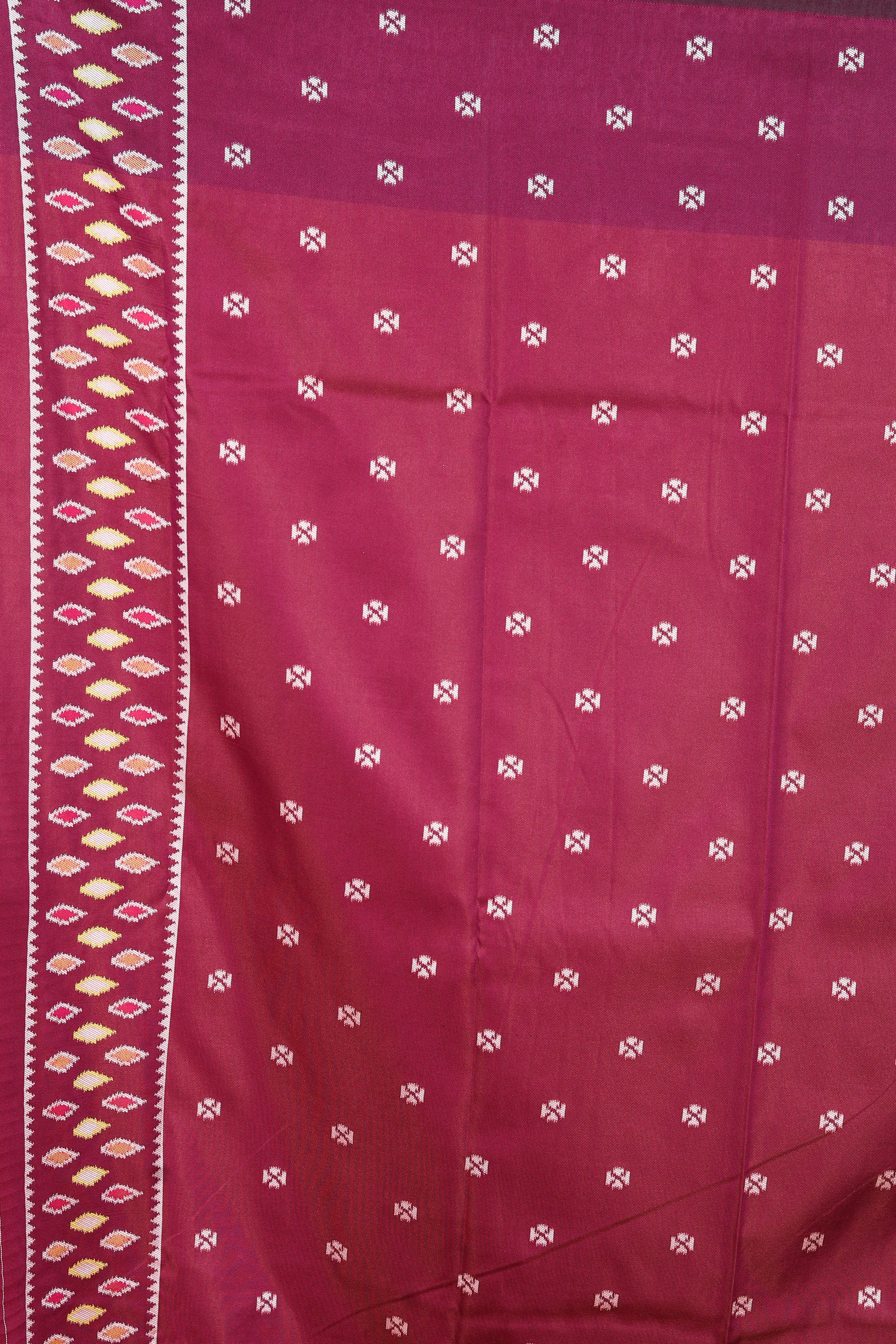 Yellow Blended Ikkat Silk Saree - Keya Seth Exclusive