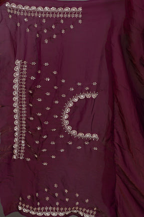 Purple Blended Organza Saree