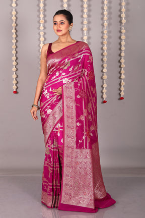 Rani Blended Khaddi Saree - Keya Seth Exclusive