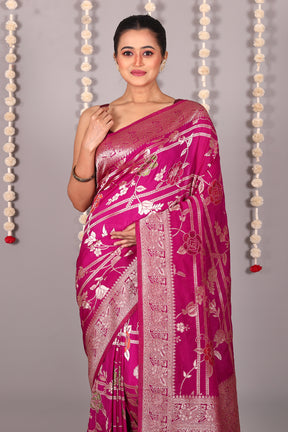 Rani Blended Khaddi Saree - Keya Seth Exclusive