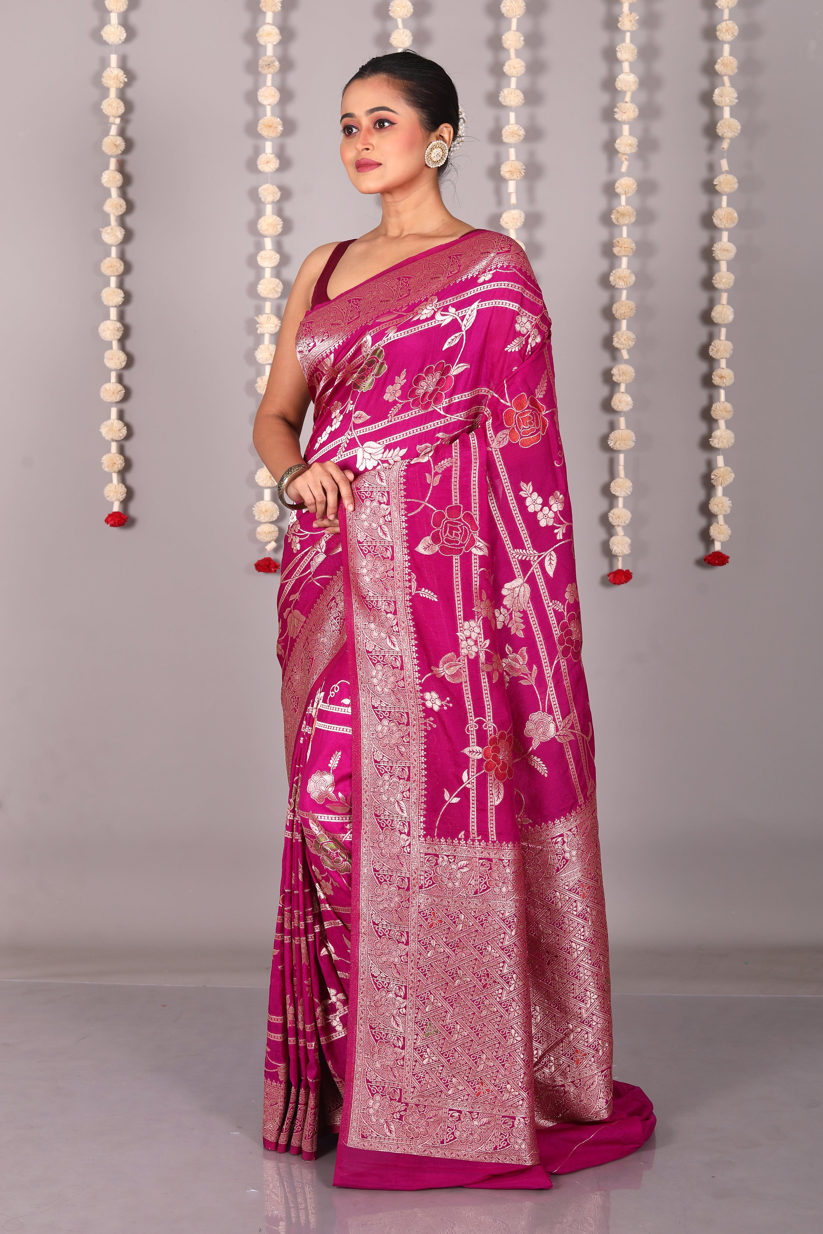 Rani Blended Khaddi Saree - Keya Seth Exclusive