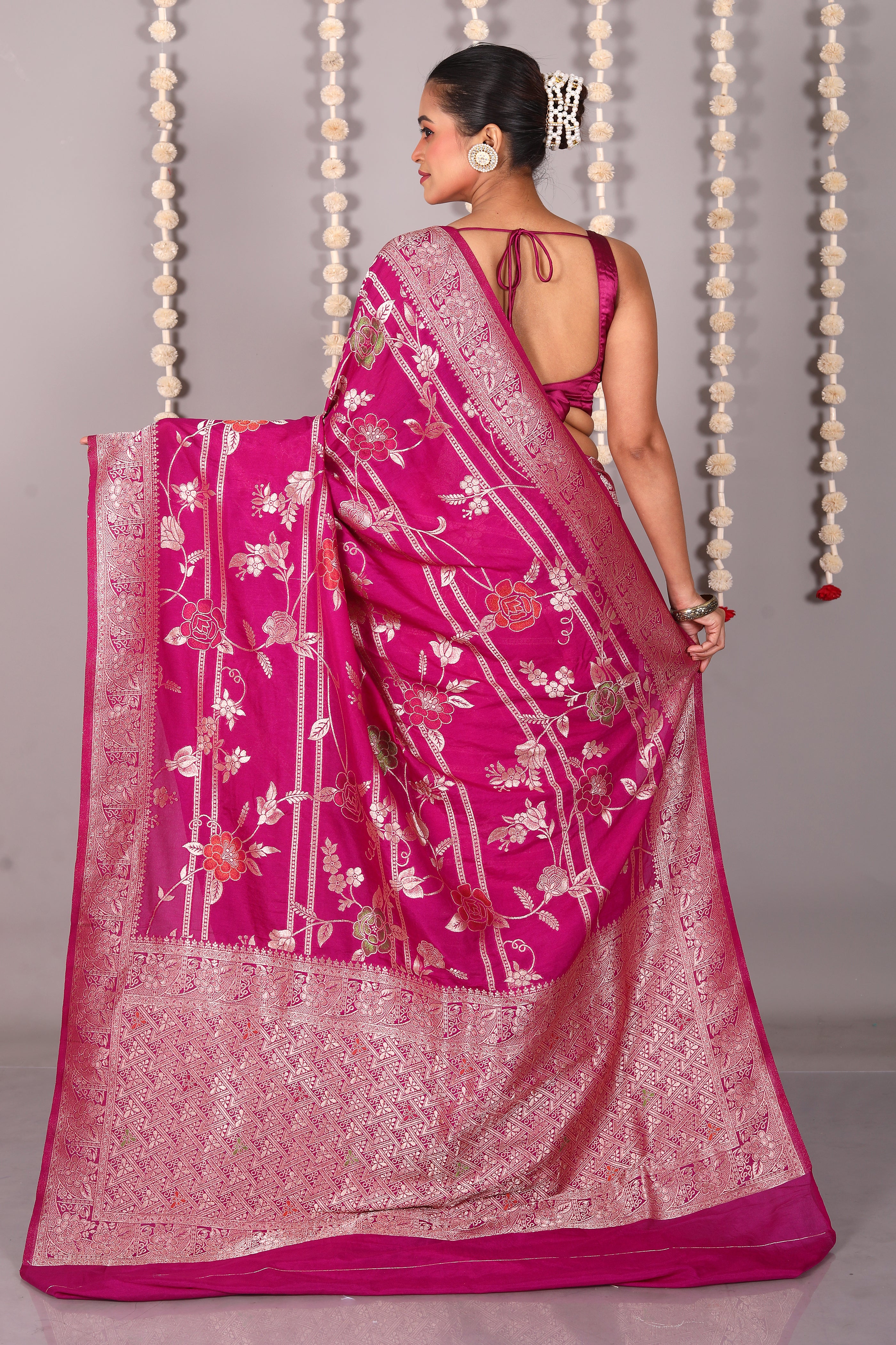 Rani Blended Khaddi Saree - Keya Seth Exclusive