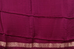 Wine Blended Satin Silk Saree - Keya Seth Exclusive