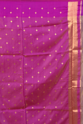 Dual Tone Grey Madurai Silk Saree