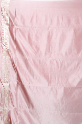 Pink Blended Pashmina Silk Saree