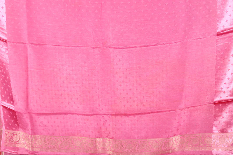Pink Blended Kanjivaram Silk Saree - Keya Seth Exclusive