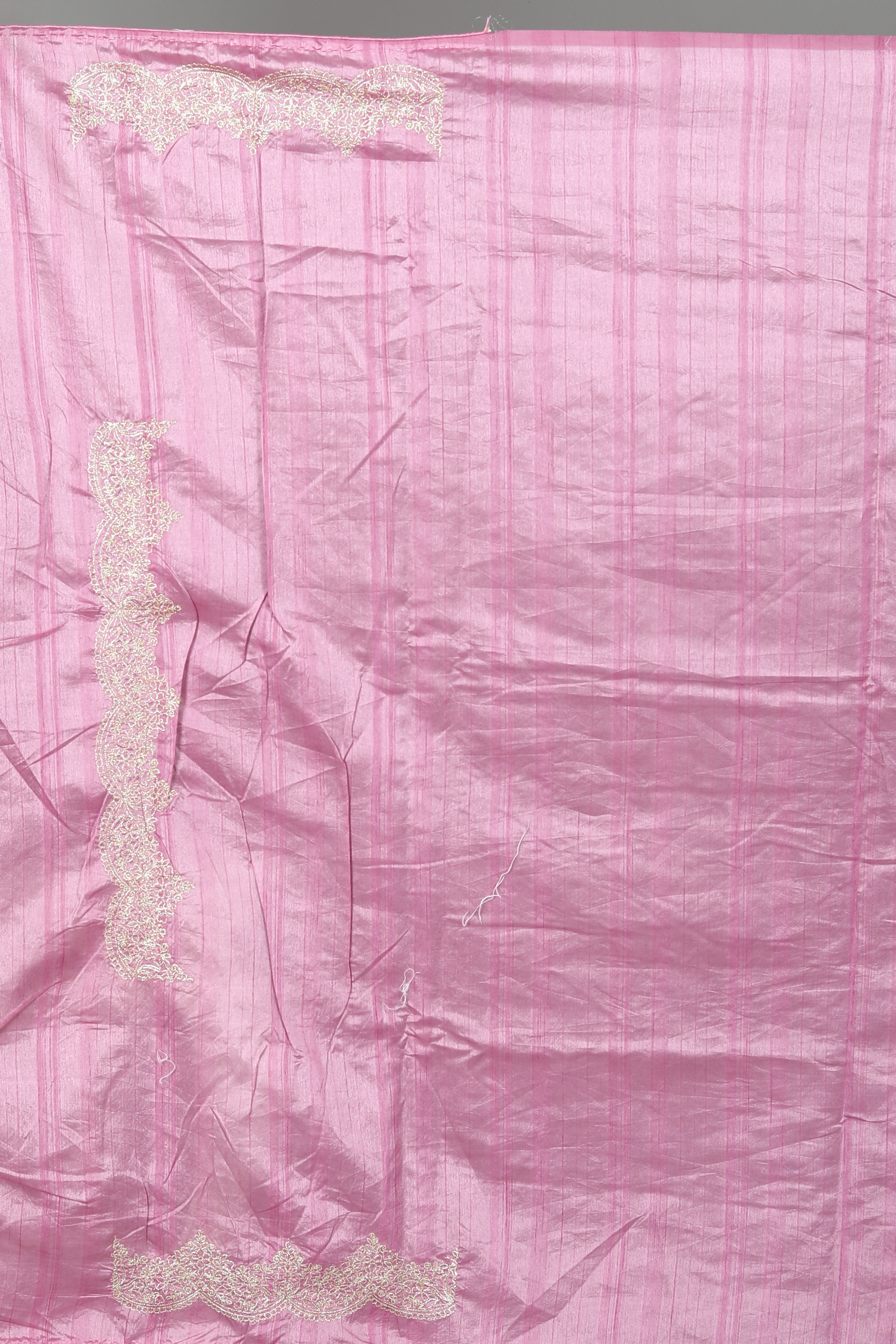 Pink Blended Tussar Silk Saree