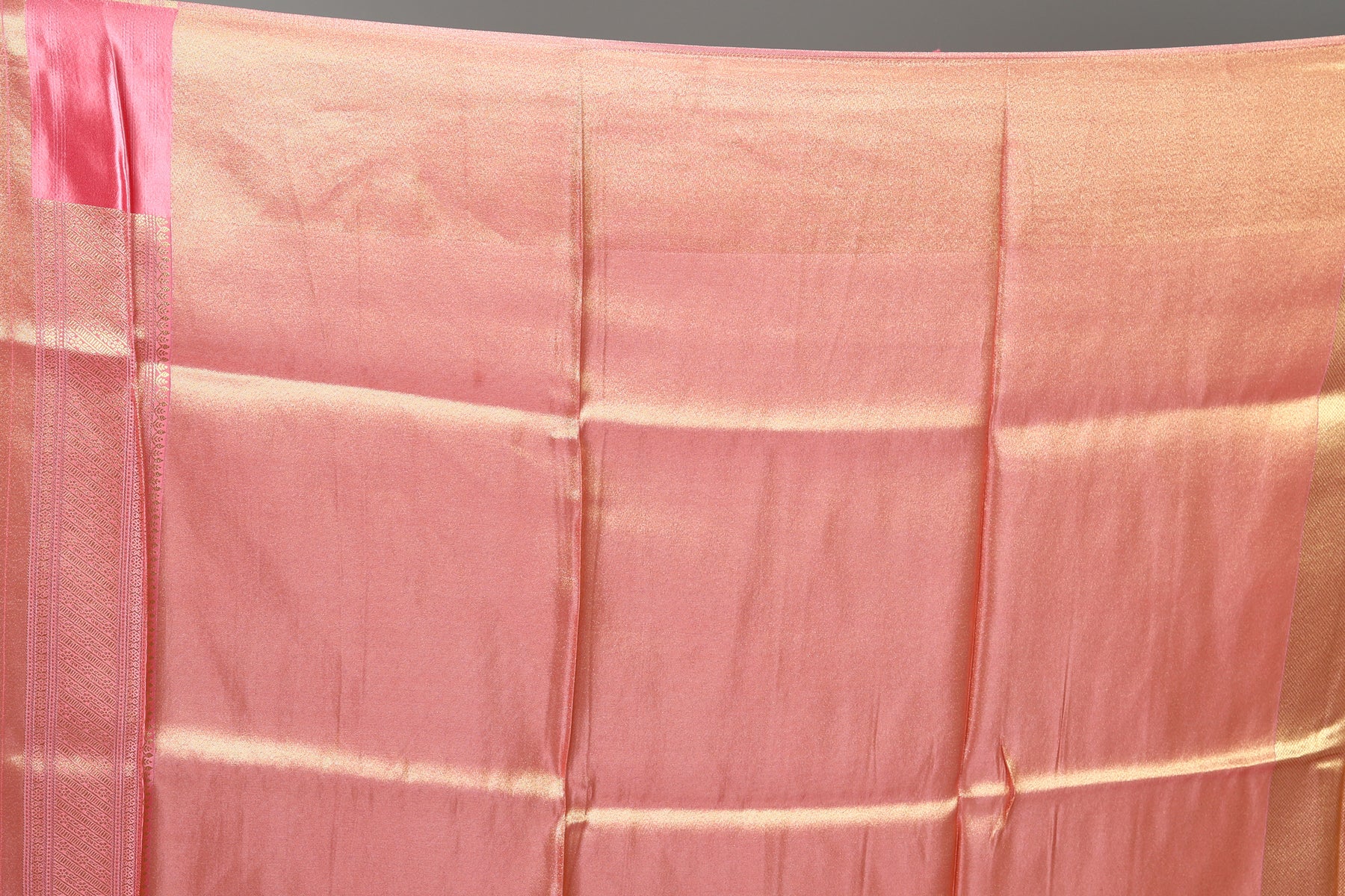 Light Golden Blended Tissue Saree