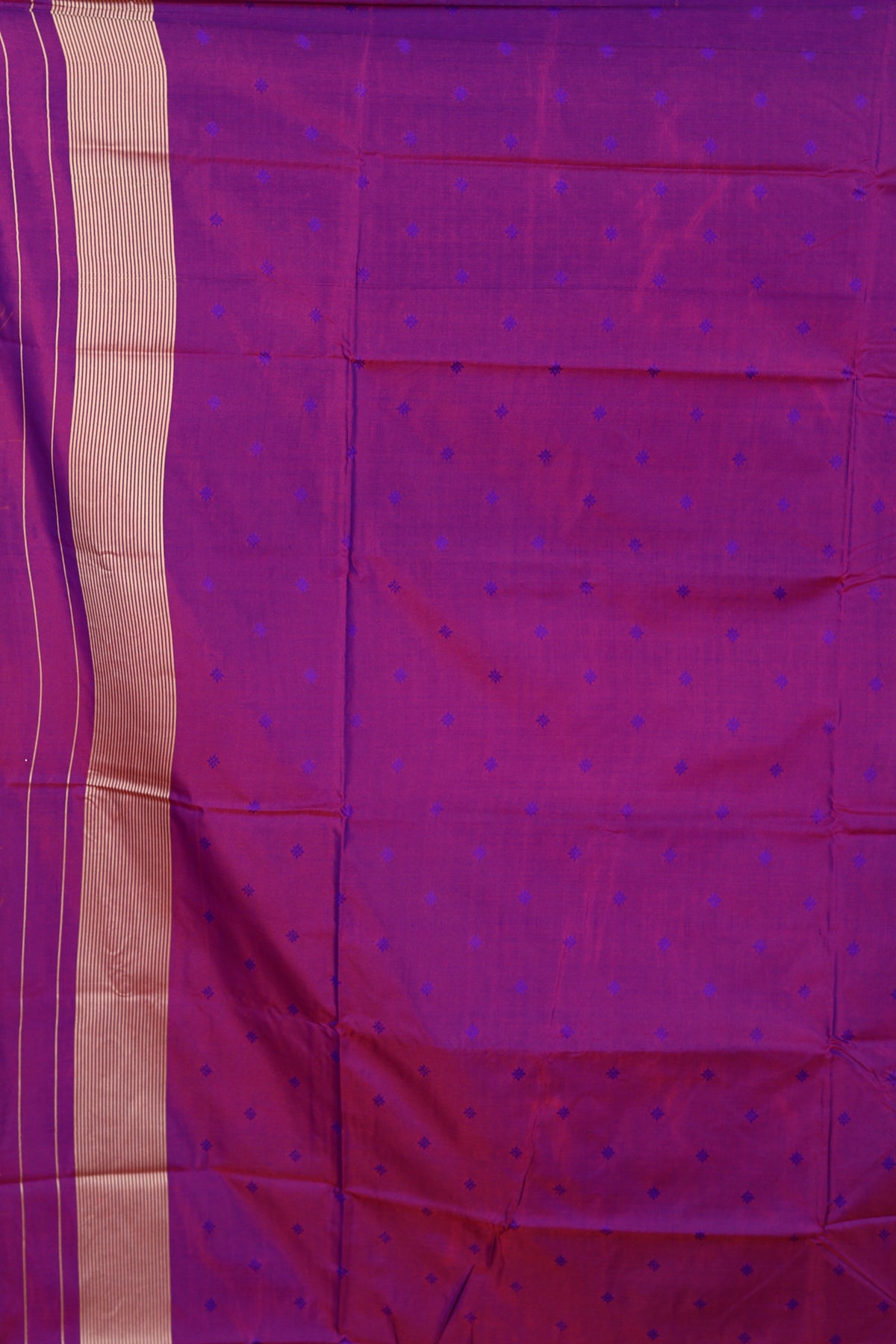 Purple Blended Kantha Silk Saree