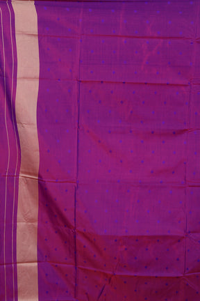 Purple Blended Kantha Silk Saree