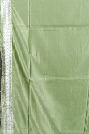 Light Green Blended Satin Silk Saree