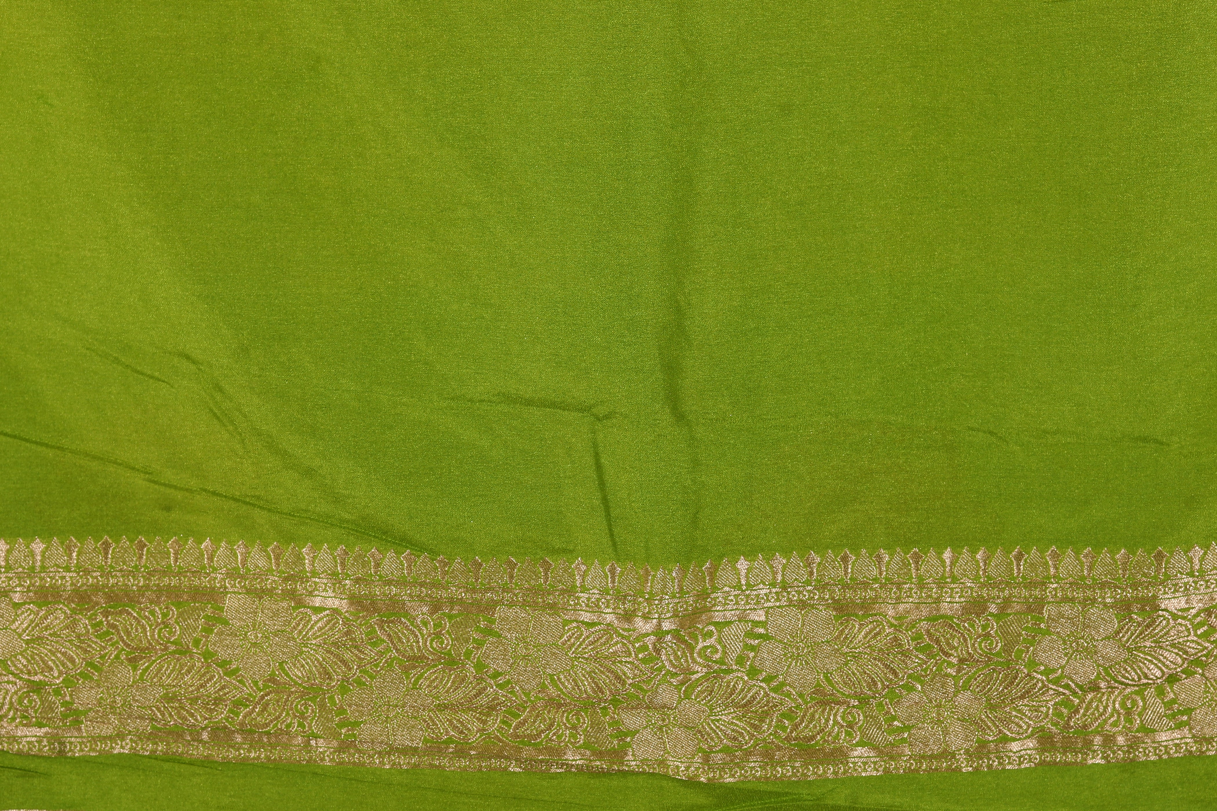Green Blended Khaddi Saree - Keya Seth Exclusive