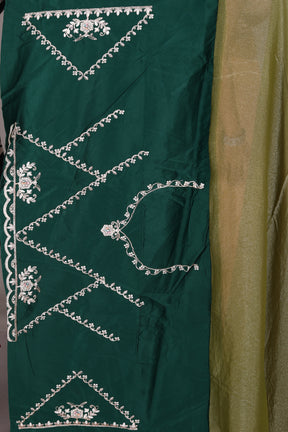 Green Blended Organza Saree - Keya Seth Exclusive