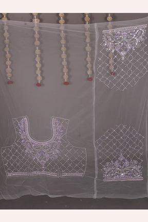 Lavender Pure Jimmy Choo Saree - Keya Seth Exclusive