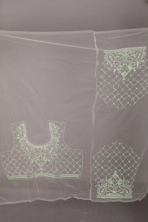 Green Pure Jimmy Choo Saree - Keya Seth Exclusive