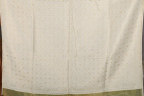Green Blended Tissue Saree with Jalwork - Keya Seth Exclusive