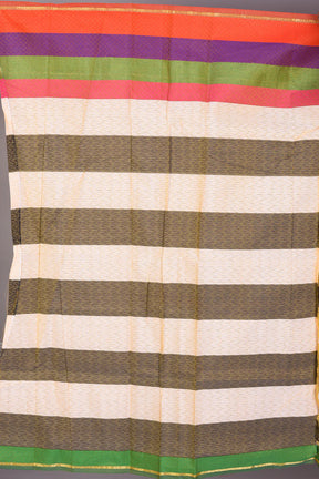 Fancy Yellow Silk Saree with Threadwork - Keya Seth Exclusive