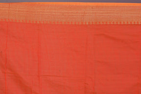 Fancy Orange Silk Saree with Threadwork - Keya Seth Exclusive