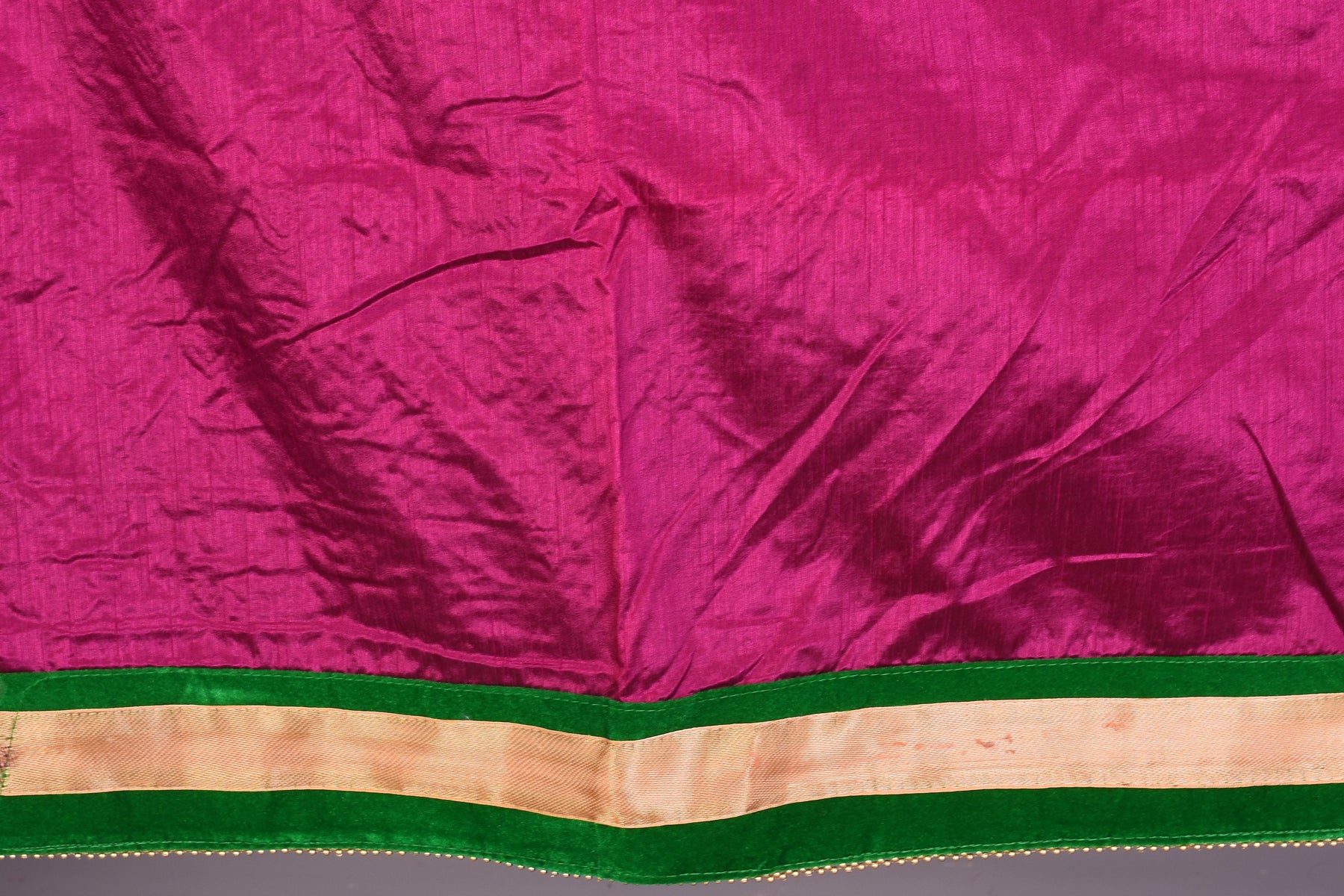 Magenta & Beige Half & Half Blended Silk Saree - Keya Seth Exclusive