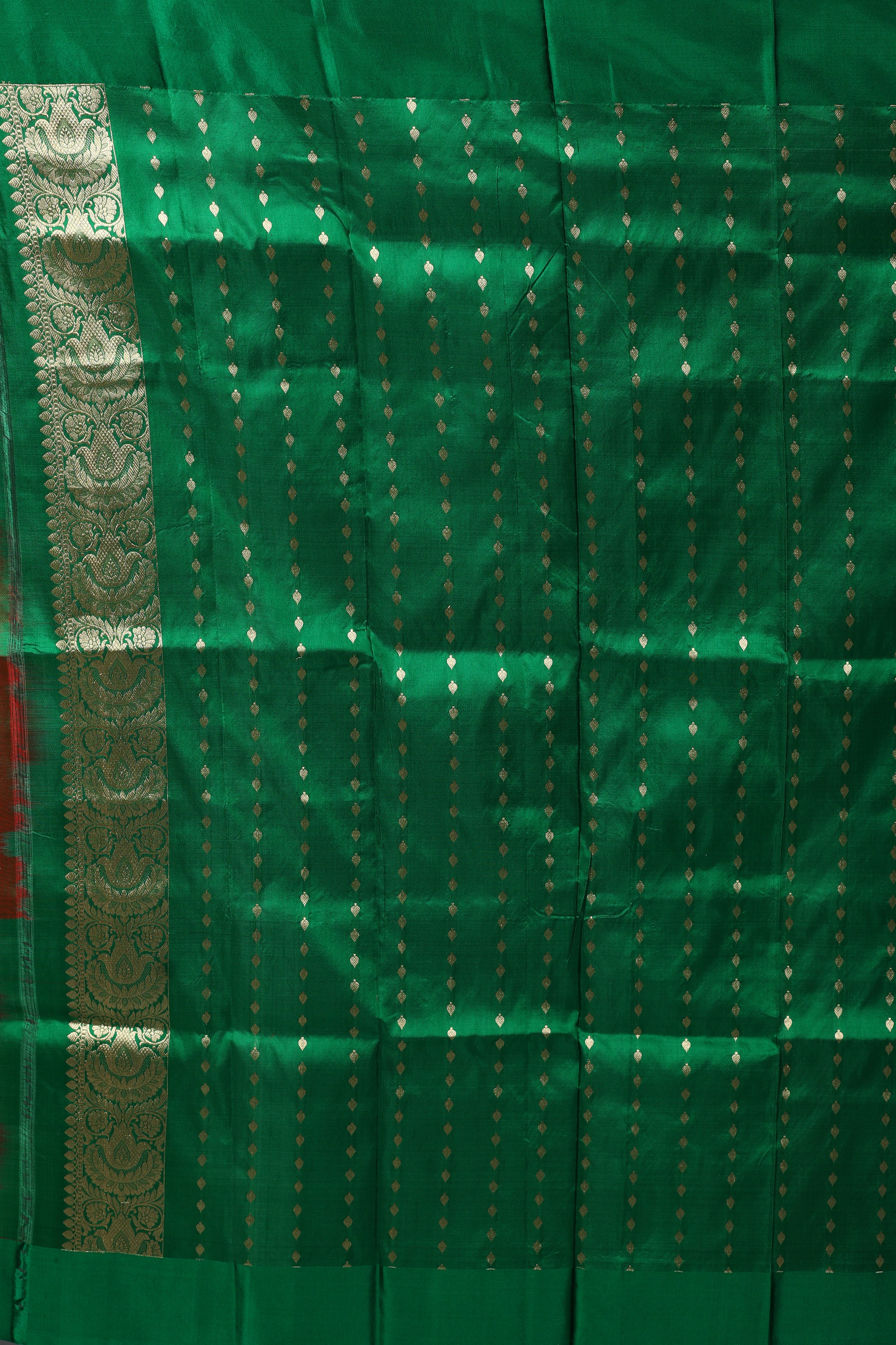Orange Pure Katan Silk Saree