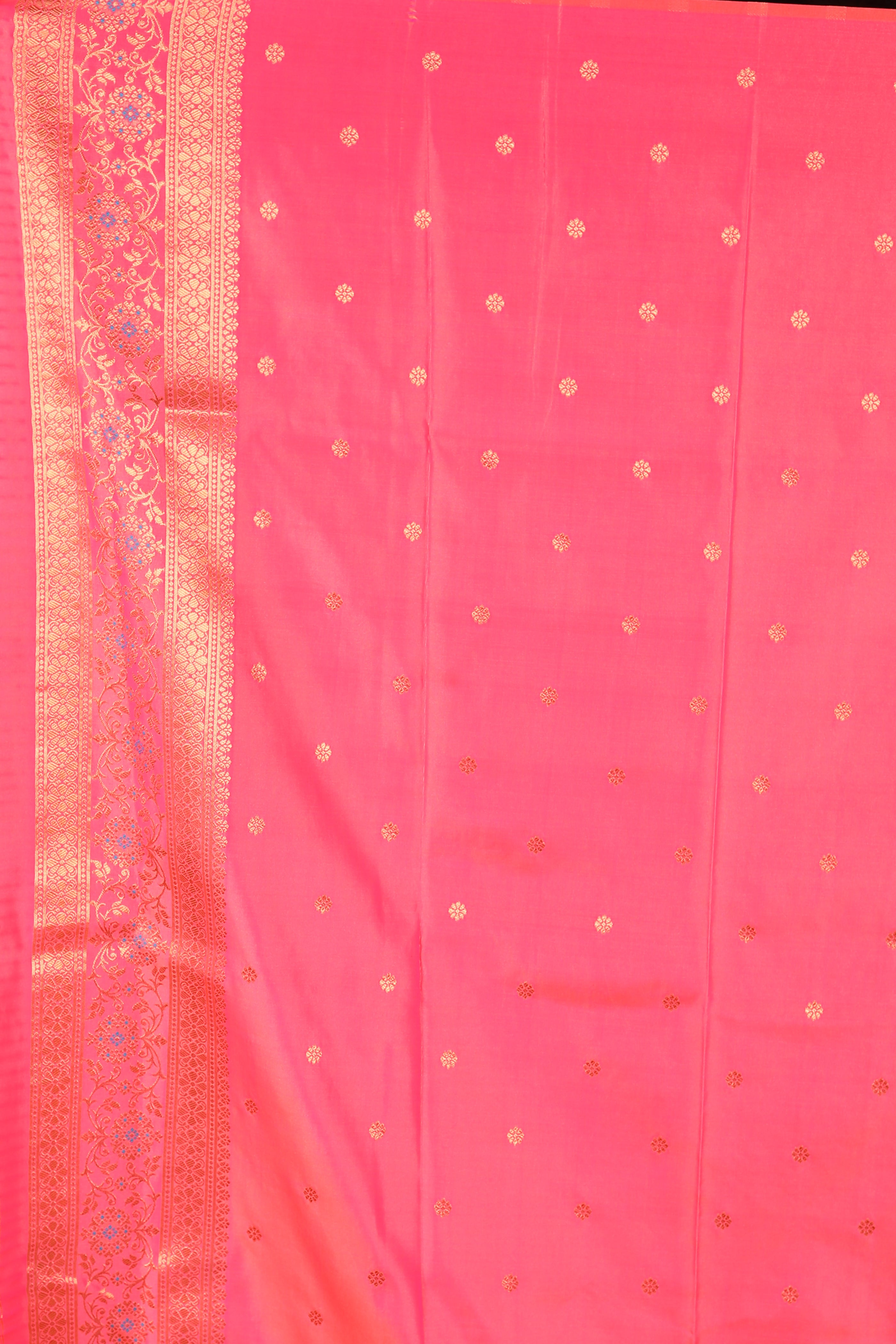 Yellow Blended Satin Silk Saree - Keya Seth Exclusive