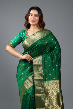 Green Pure Kanjivaram Silk Saree